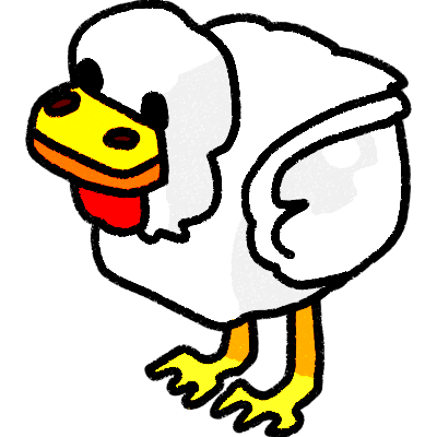 a Minecraft-style chicken in high contrast.